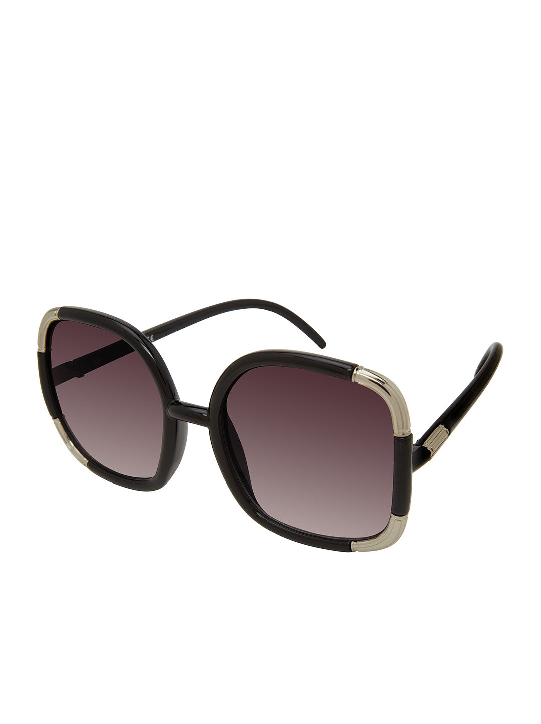 Jessica Simpson Accessories Over-Sized Oval Sunglasses in Black