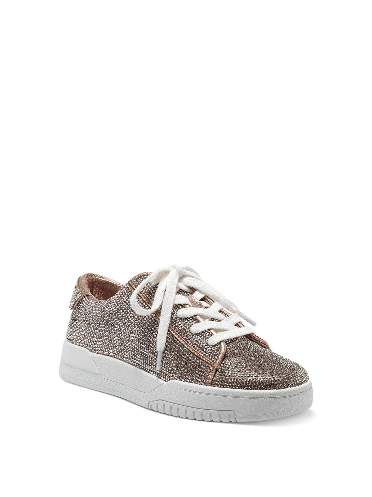 Jessica Simpson Women Silesta Casual Sneaker in Champagne Sparkle