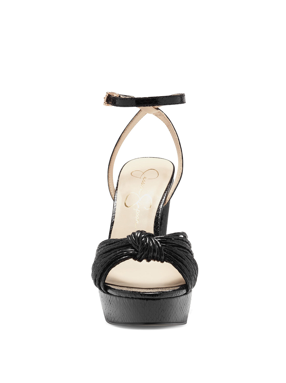 Jessica Simpson Women Immie Platform Sandal in Black Snake