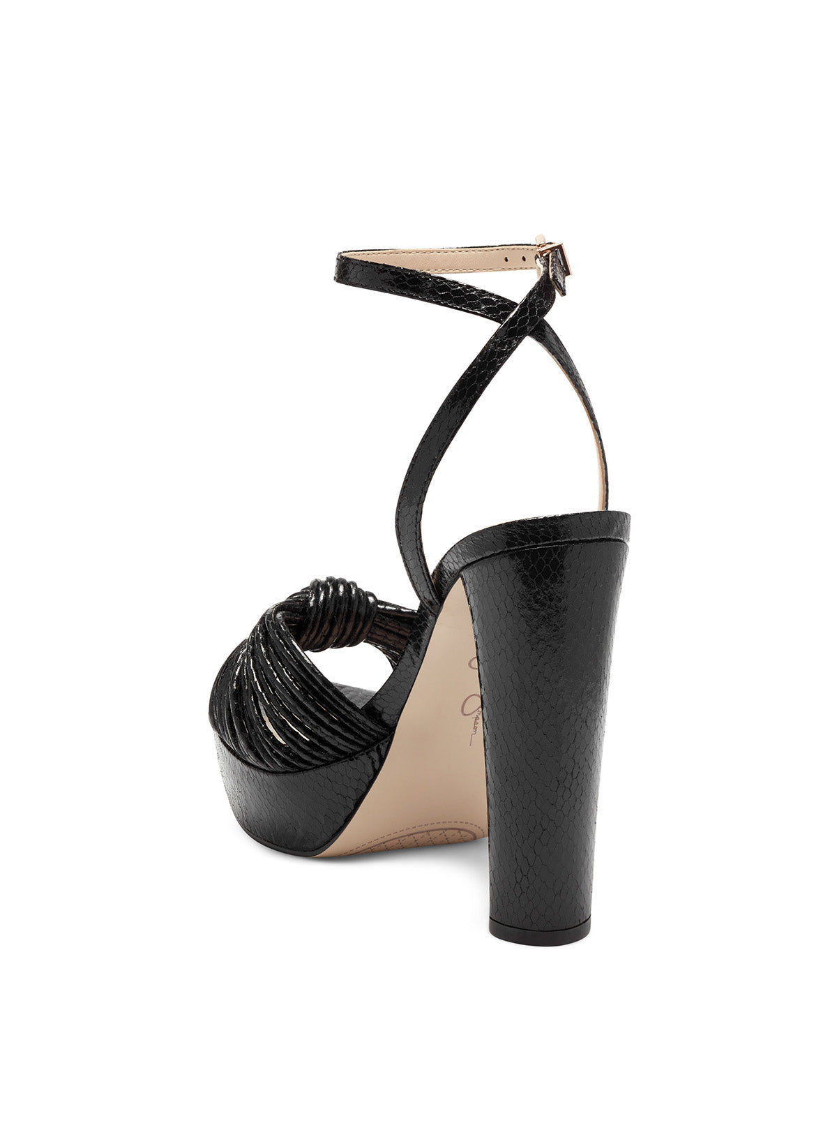 Jessica Simpson Women Immie Platform Sandal in Black Snake