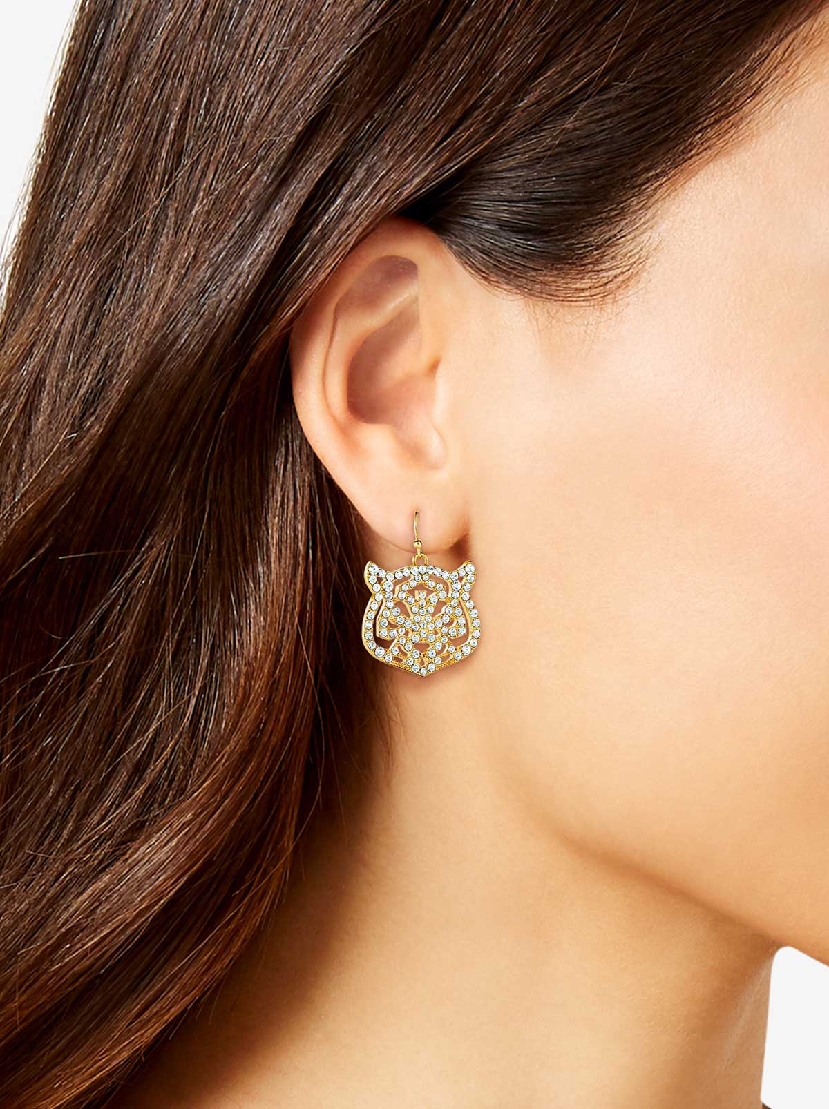 Jessica Simpson Accessories Tiger Drop Earrings