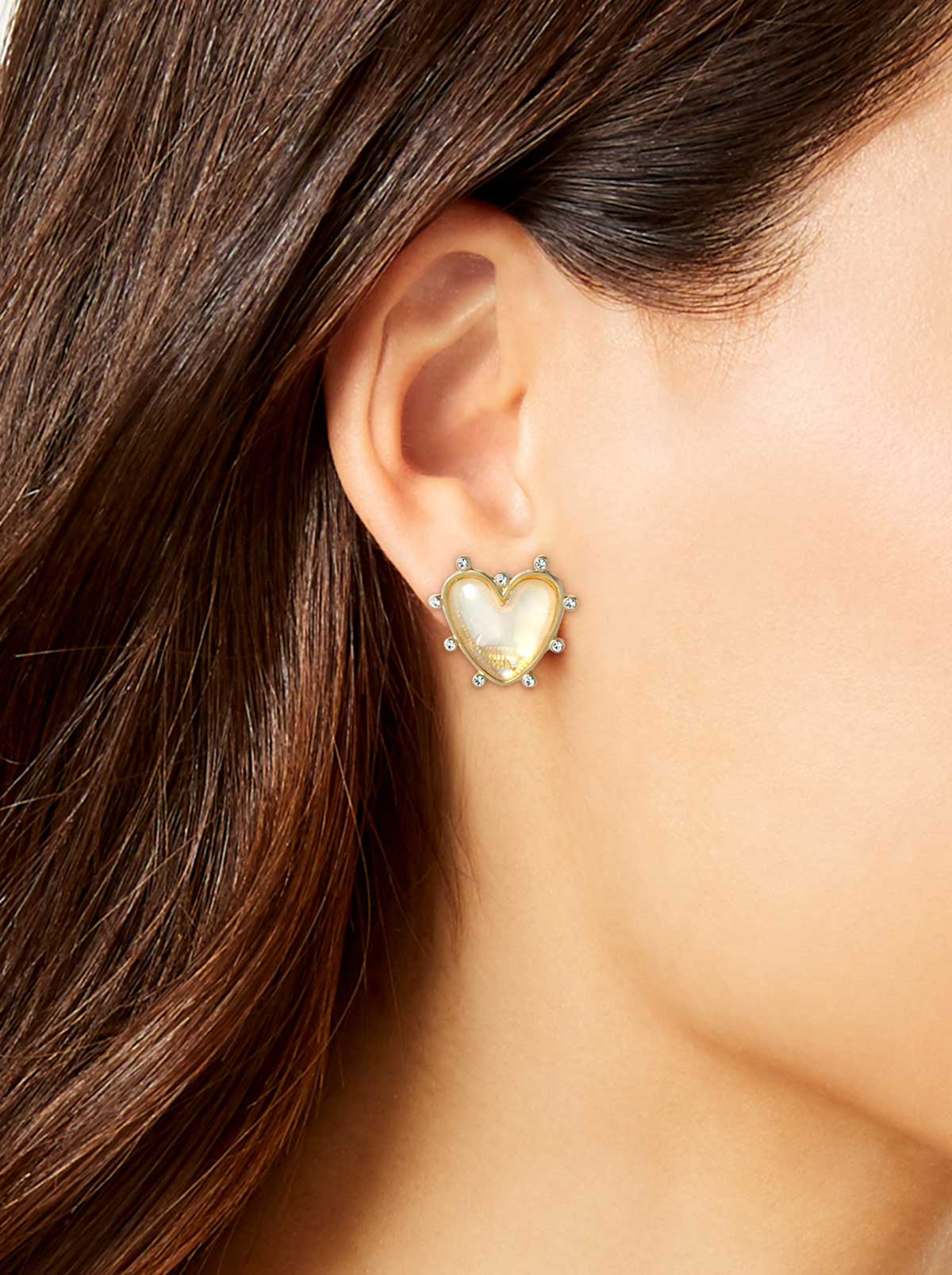 Jessica Simpson Accessories Heart Stud Earrings