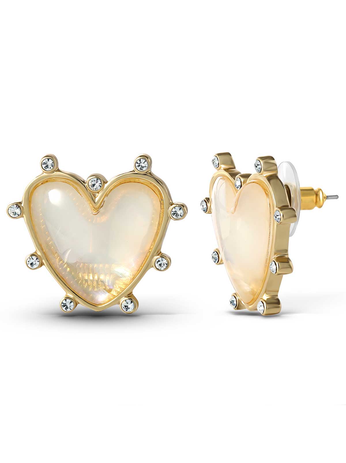 Jessica Simpson Accessories Heart Stud Earrings