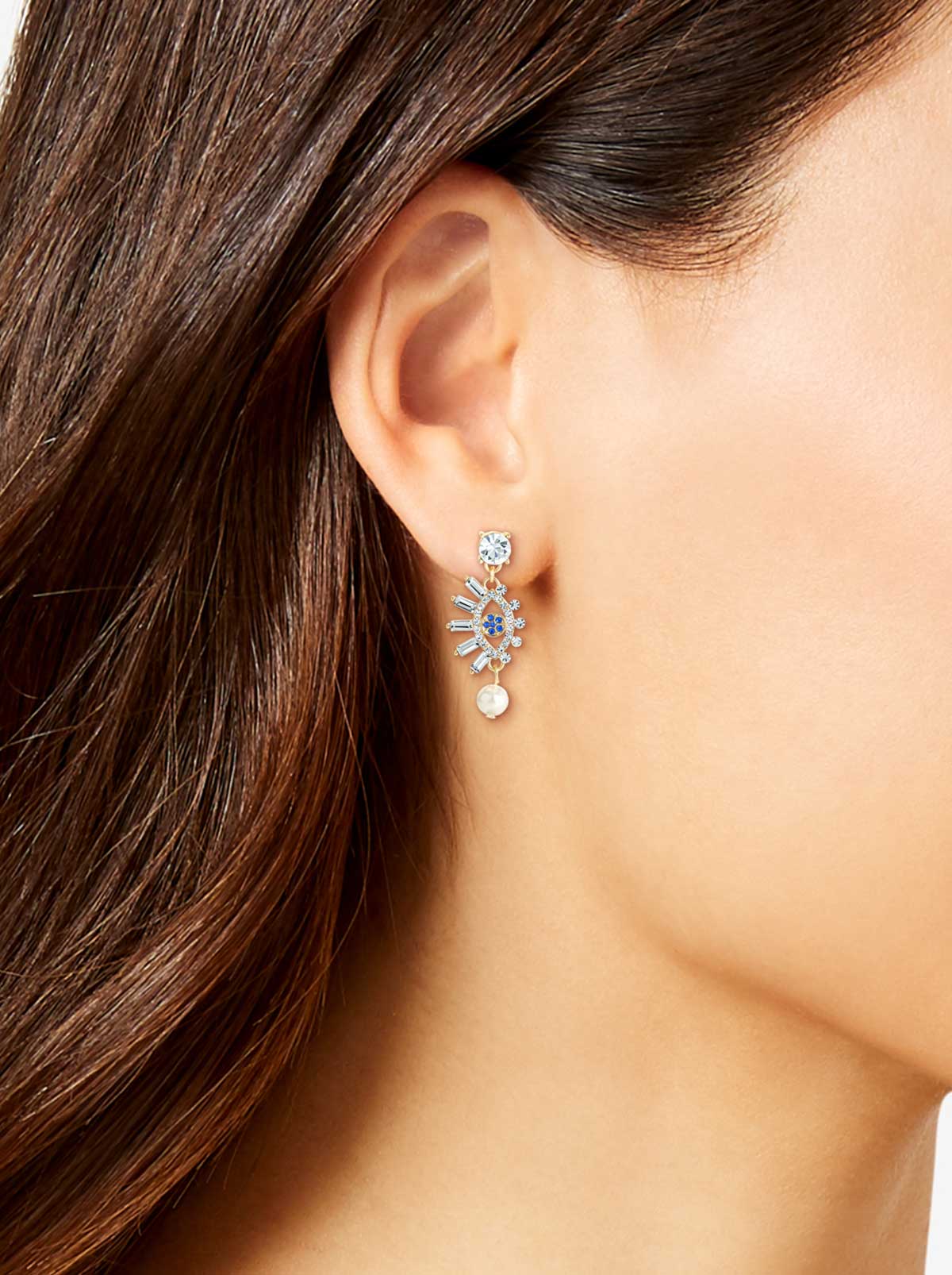 Jessica Simpson Accessories Evil Eye Dangle Earrings
