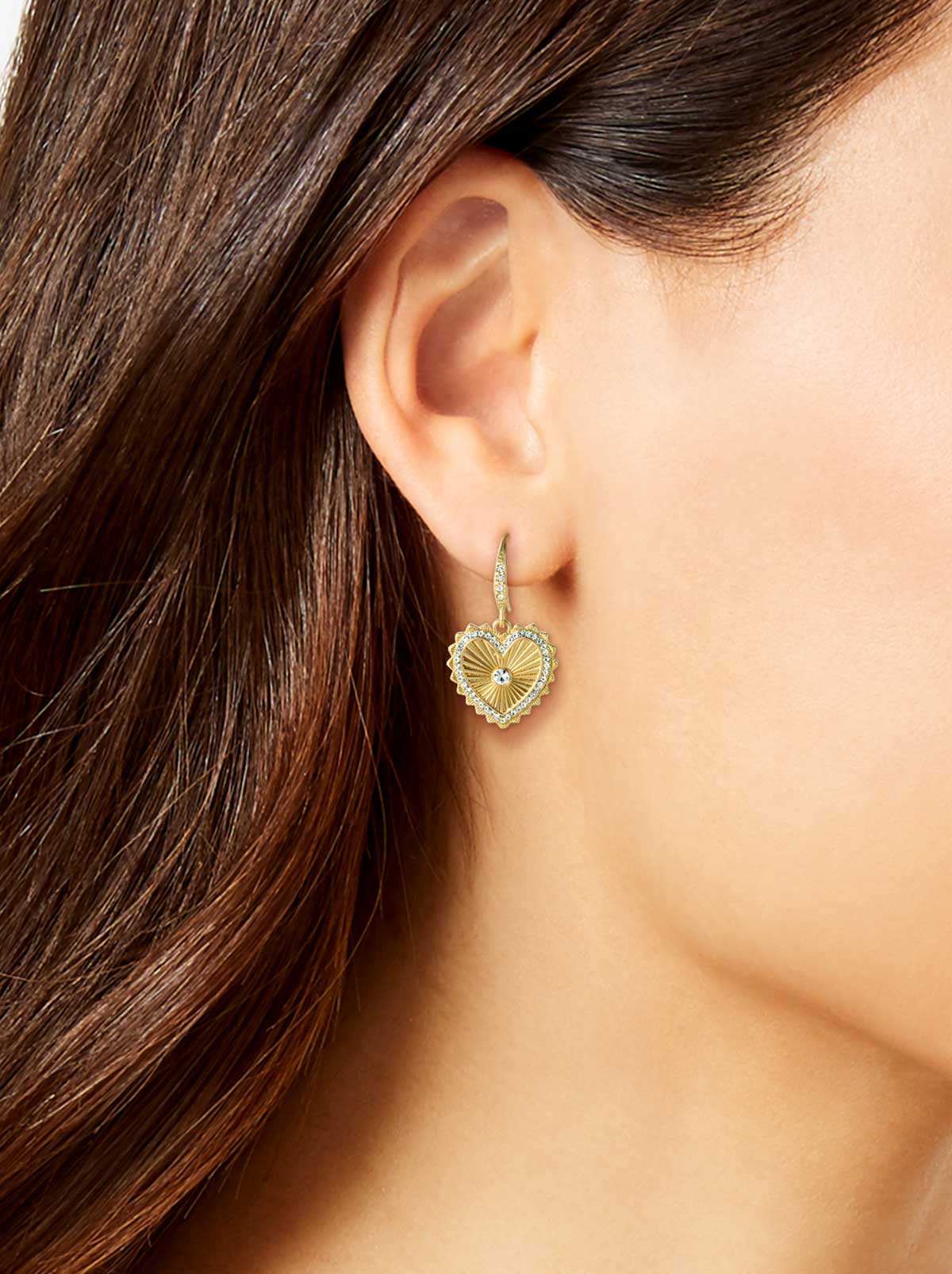 Jessica Simpson Accessories Heart Drop Earrings
