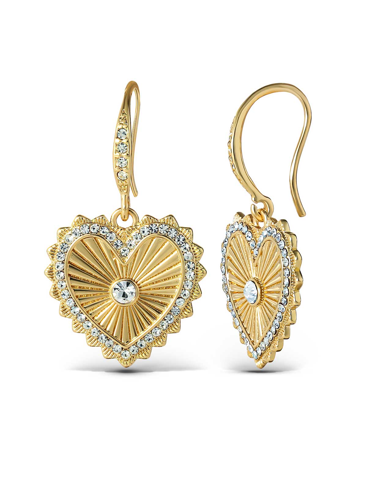 Jessica Simpson Accessories Heart Drop Earrings