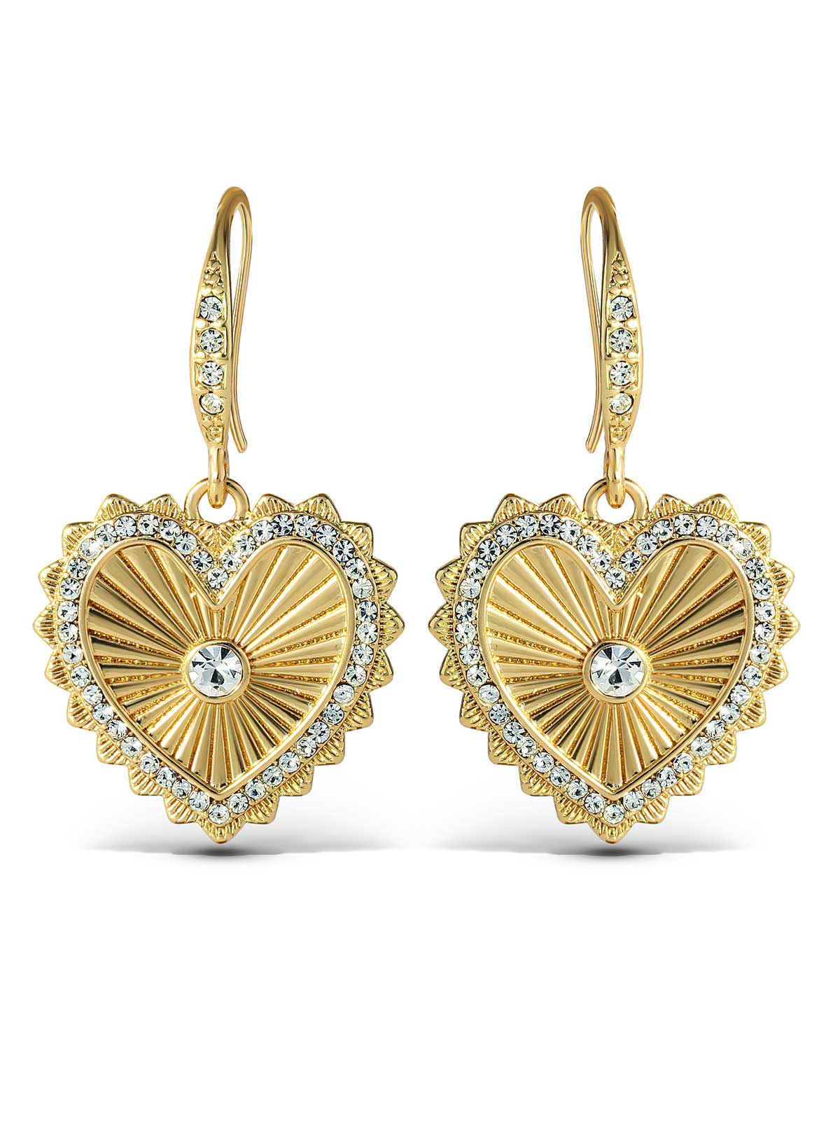 Jessica Simpson Accessories Heart Drop Earrings