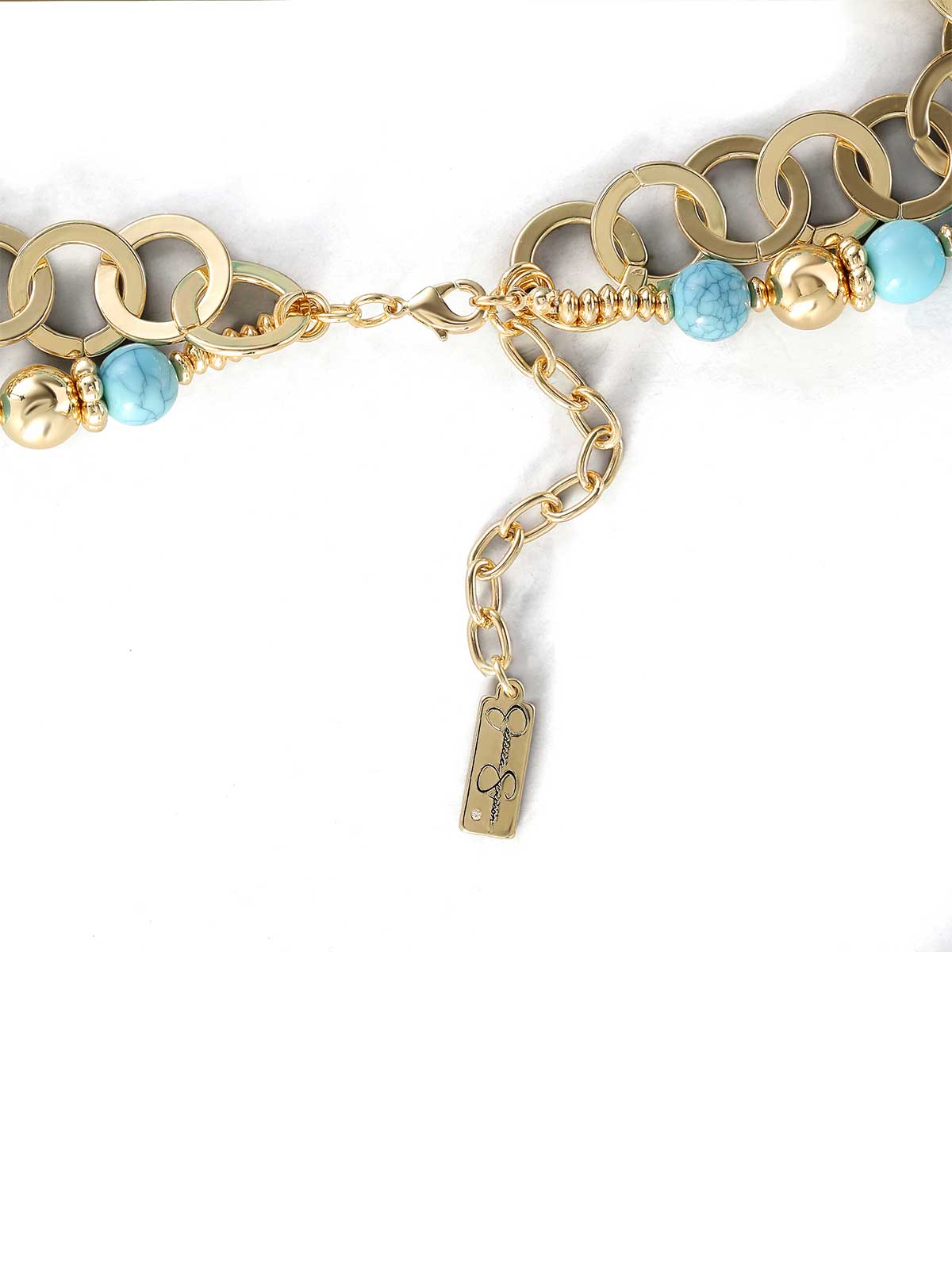 Jessica Simpson Accessories Layered Necklace with Turquoise Beads