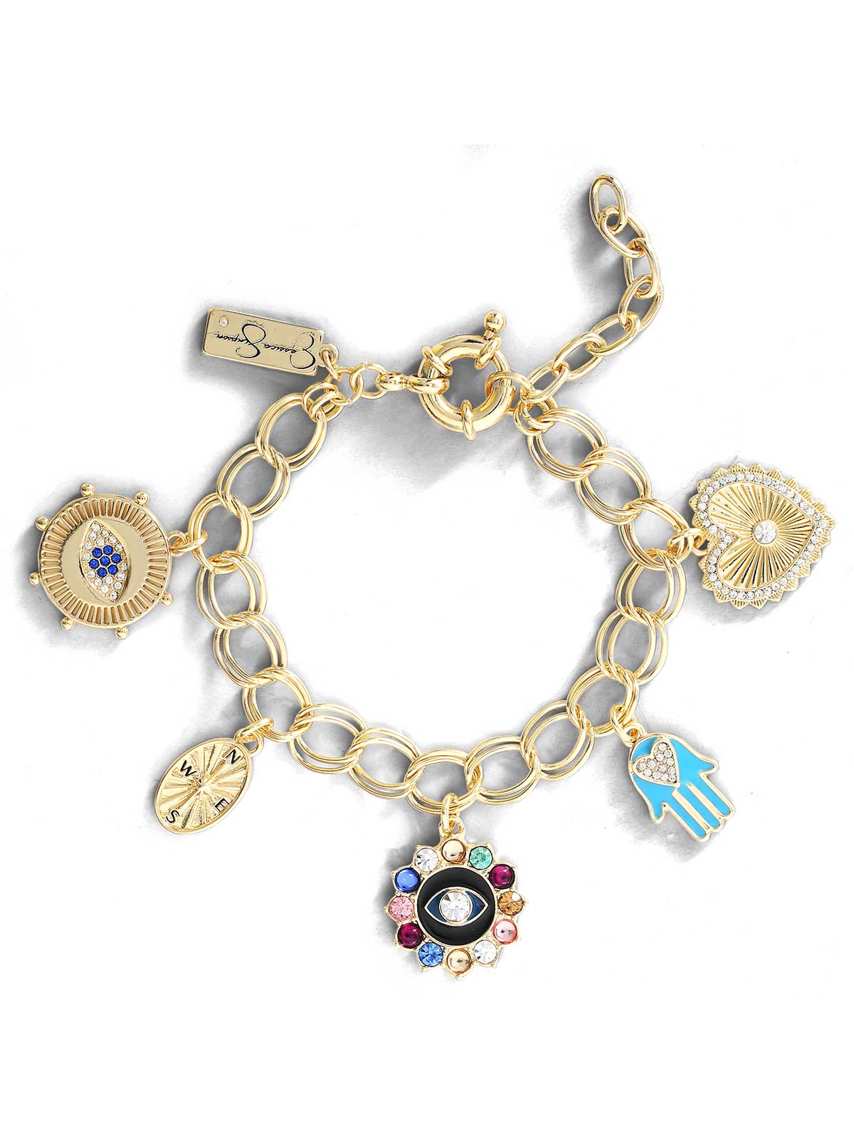 Jessica Simpson Accessories Evil Eye Charm Bracelet
