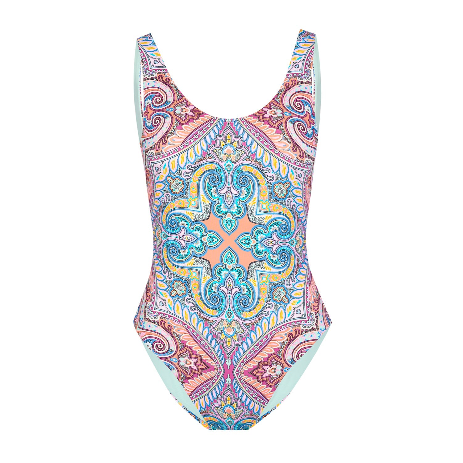 Jessica Simpson Women Carnival in Rio Reversible One Piece in Cool Multi