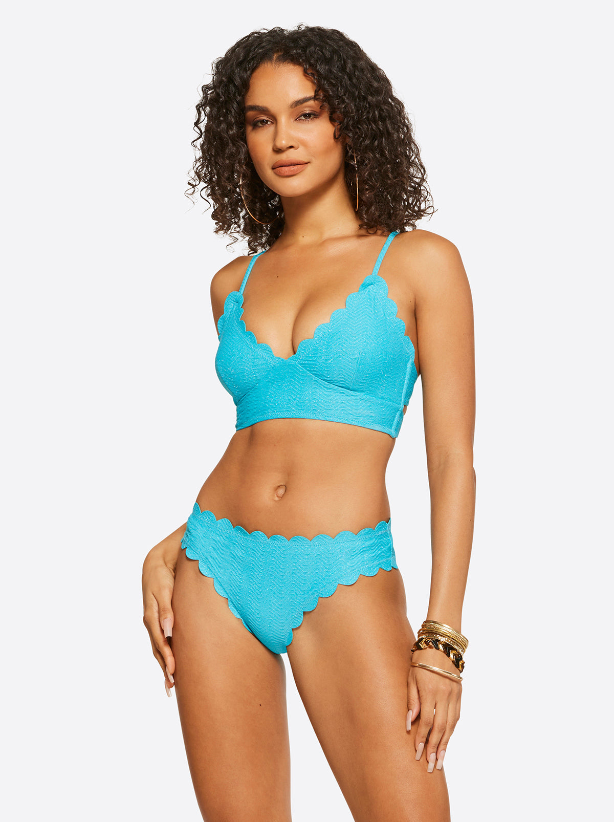 Jessica Simpson Women Under the Sea Cropped Cami in Paradise Sky