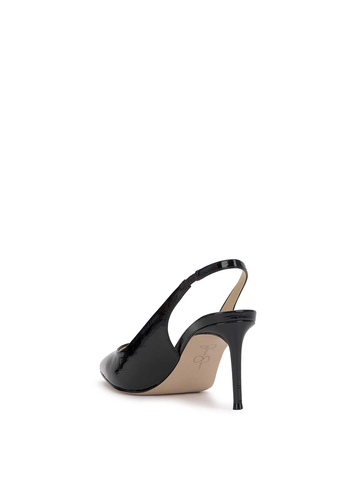 Jessica Simpson Women Souli Sling Back Heel in Black Patent