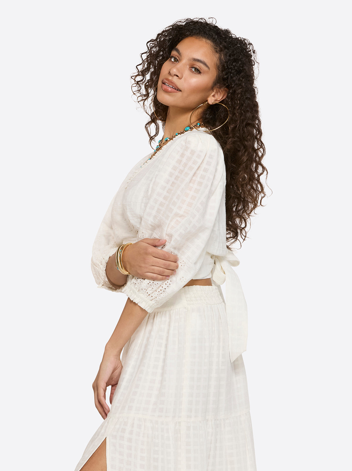 Jessica Simpson Women Patsy Top in Gardenia