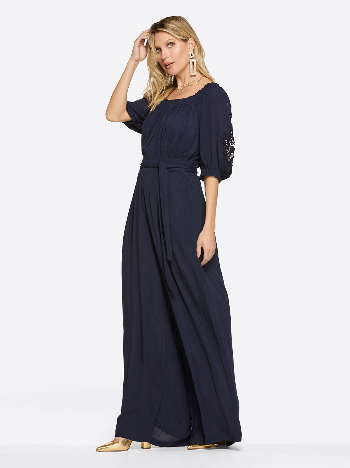 Jessica Simpson Women Nadia Jumpsuit in Night Sky