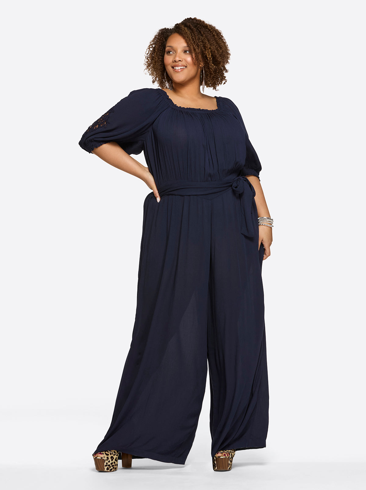 Jessica Simpson Women Nadia Jumpsuit in Night Sky