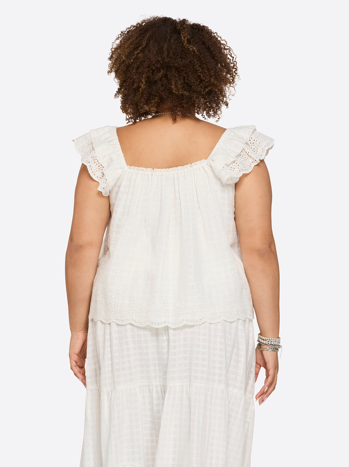 Jessica Simpson Women Violetta Top in Gardenia