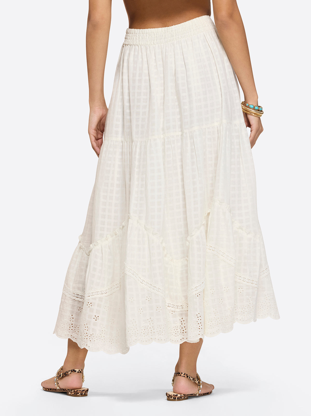 Jessica Simpson Women Paula Maxi Skirt in Gardenia