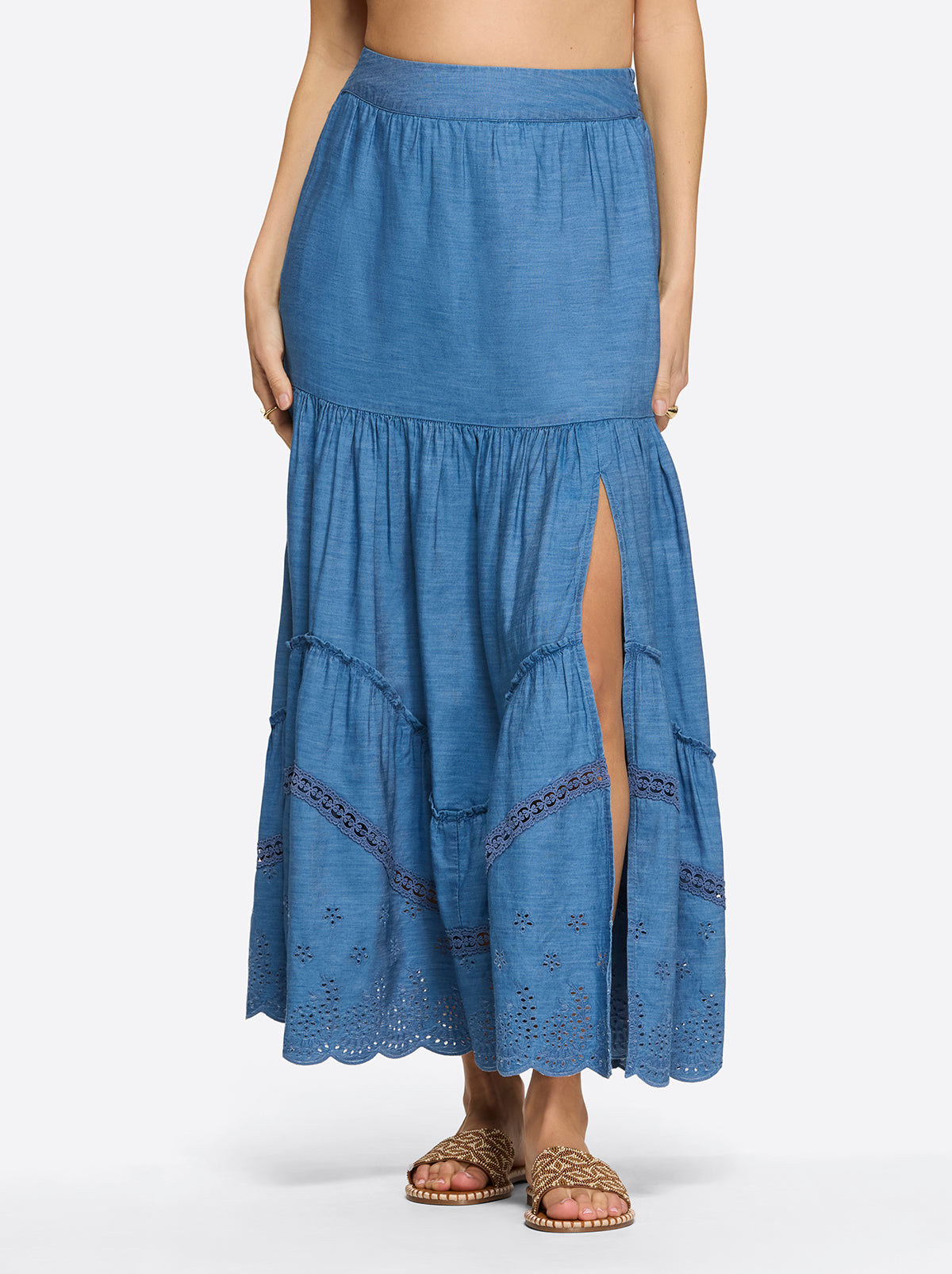 Jessica Simpson Women Paula Maxi Skirt in Premium