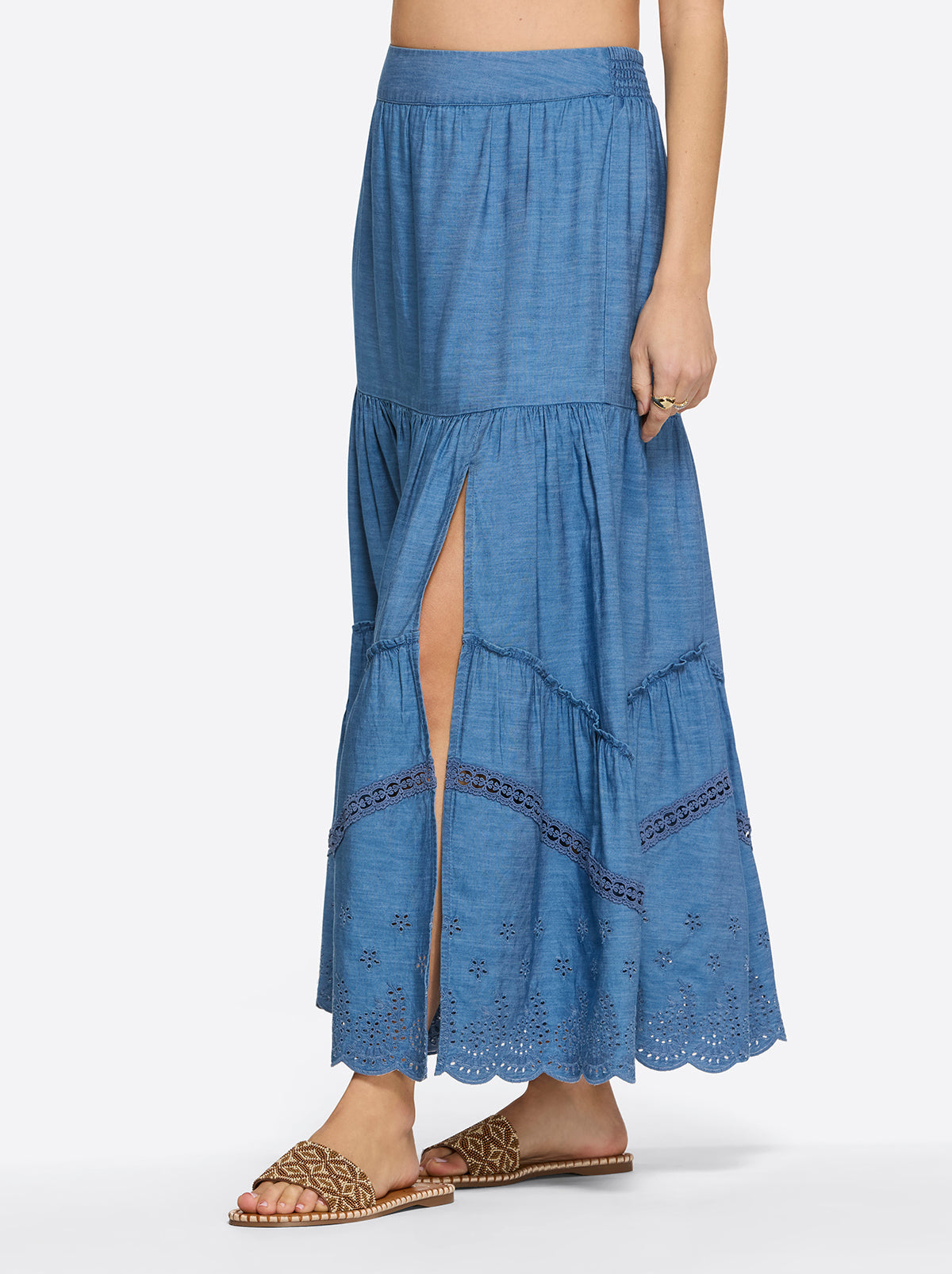 Jessica Simpson Women Paula Maxi Skirt in Premium