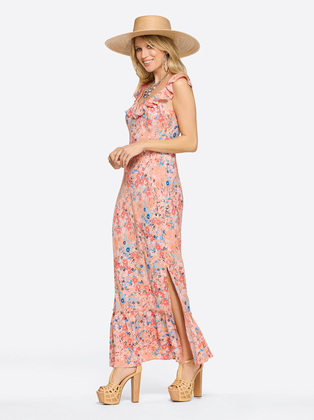 Jessica Simpson Women Raya Slip Dress in Blooming Pasture