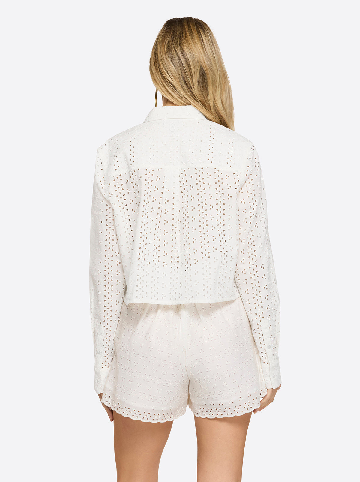 Jessica Simpson Women Giana Button Up Shirt in Gardenia