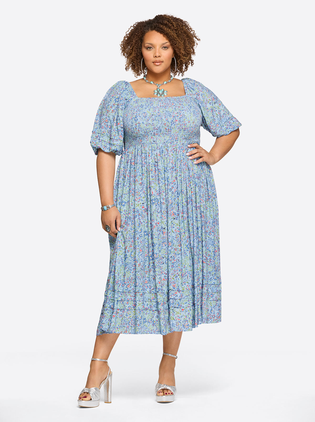 Jessica Simpson Women Simona Dress in Decorative Blossoms