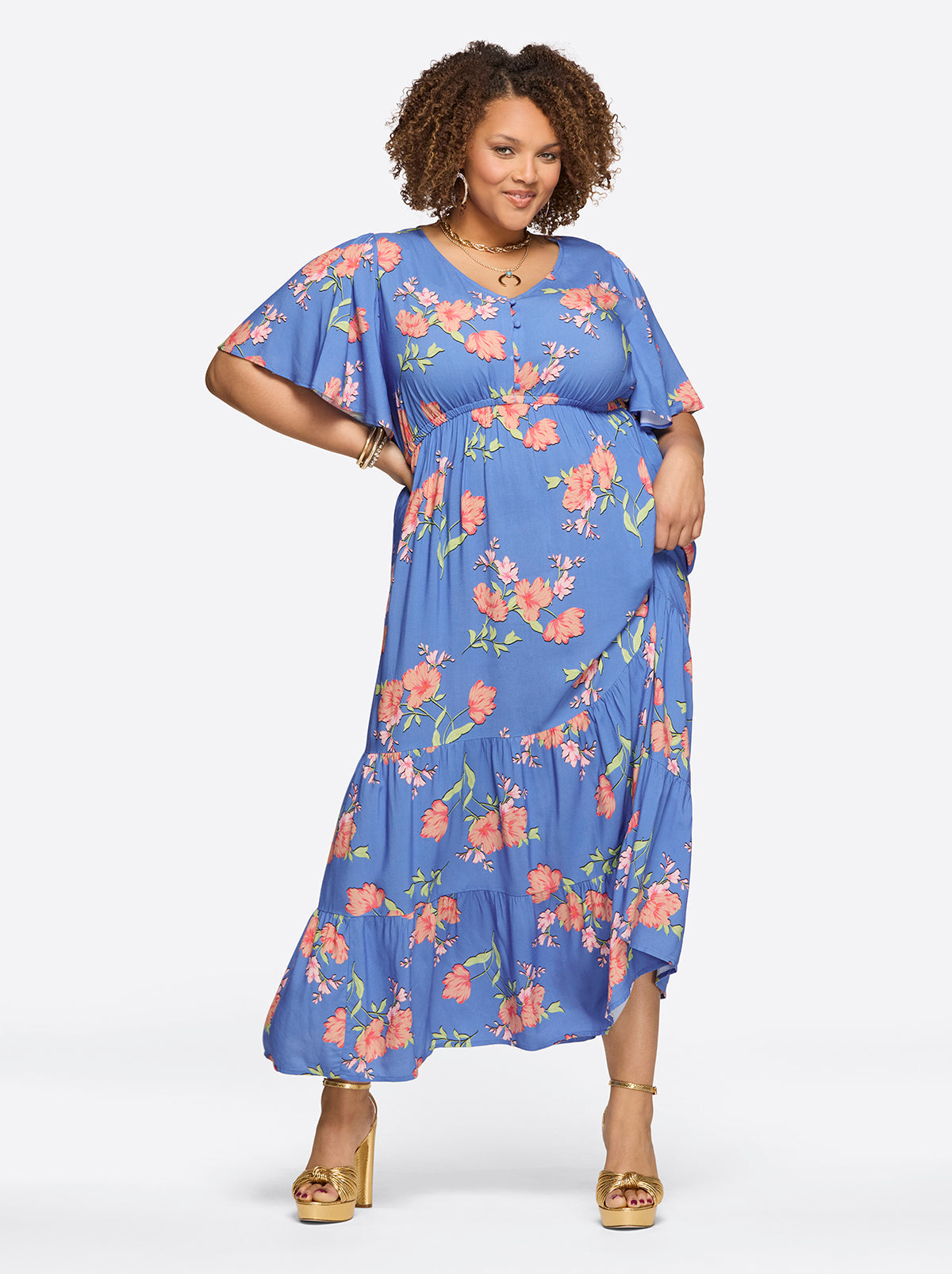 Jessica Simpson Women Naomi Dress in Happy Floret