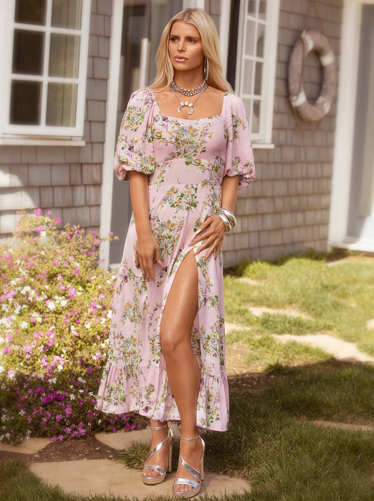 Jessica Simpson Women Brixley Dress in Botanic Blossoms