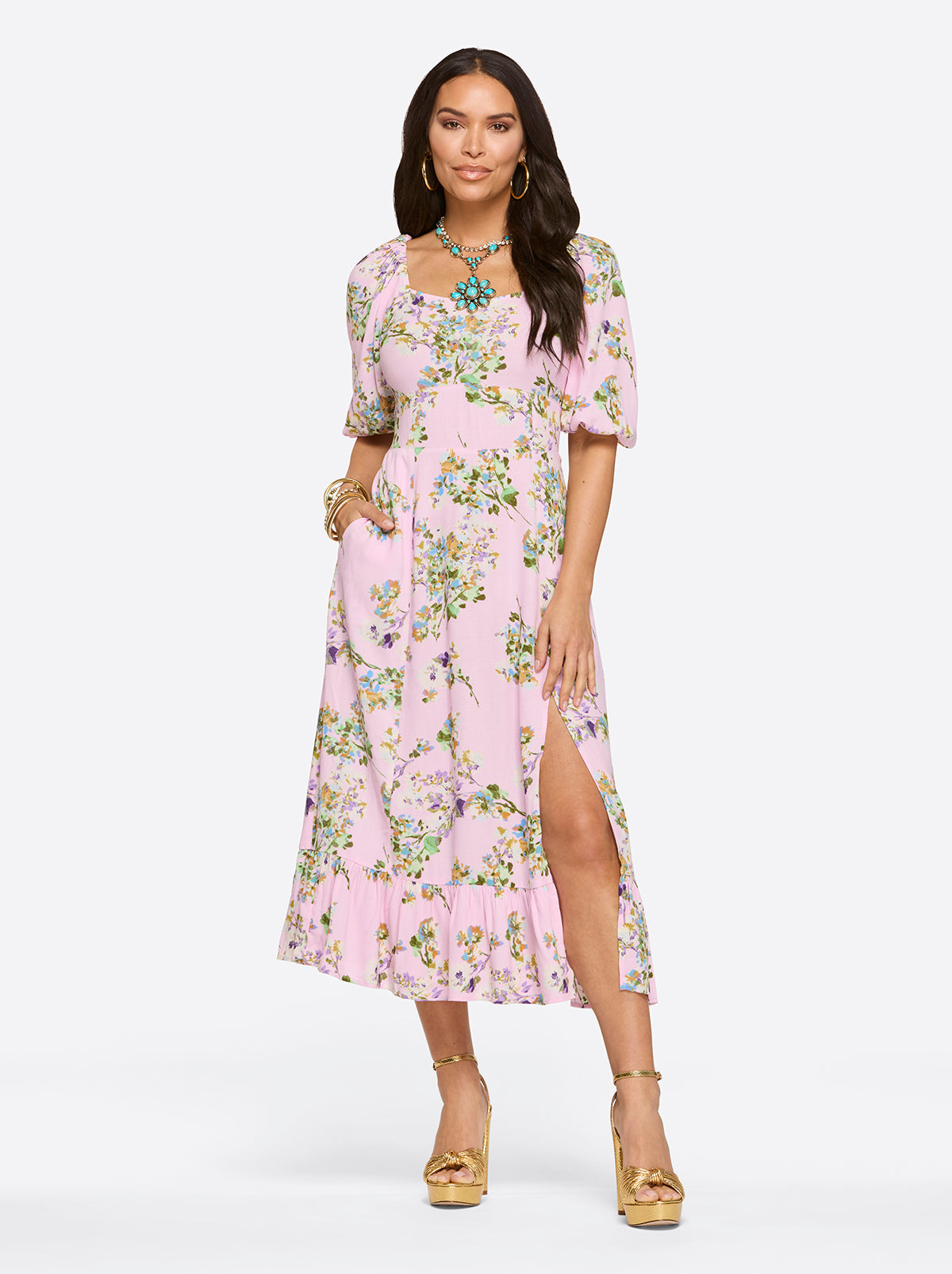 Jessica Simpson Women Brixley Dress in Botanic Blossoms