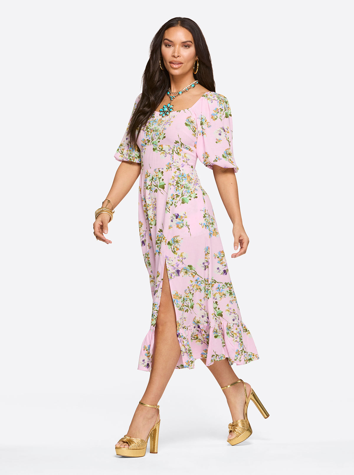 Jessica Simpson Women Brixley Dress in Botanic Blossoms