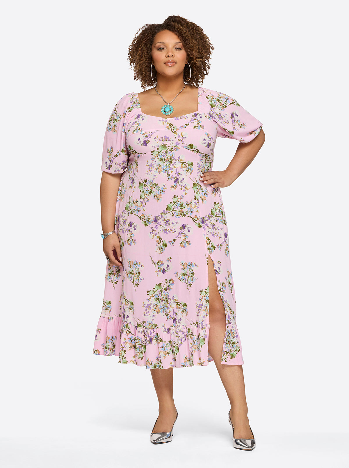 Jessica Simpson Women Momi Dress in Botanic Blossoms