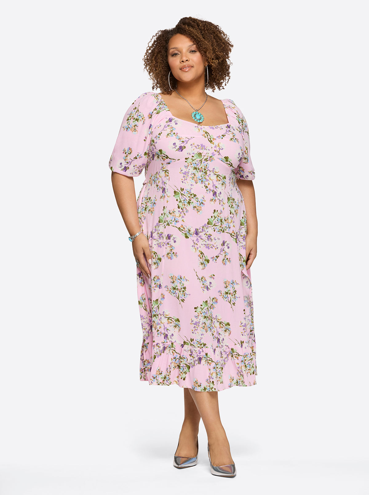 Jessica Simpson Women Momi Dress in Botanic Blossoms