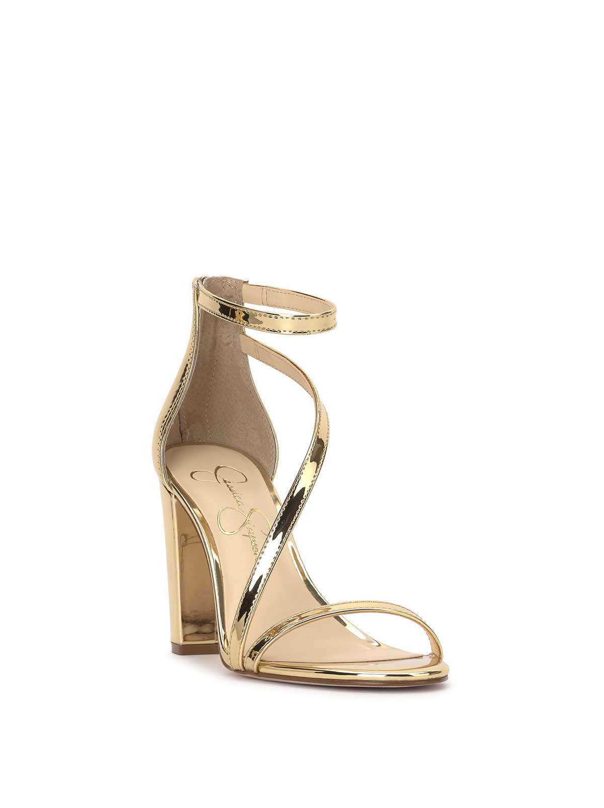 Jessica Simpson Women Sloyan High Heel Sandal in Gold