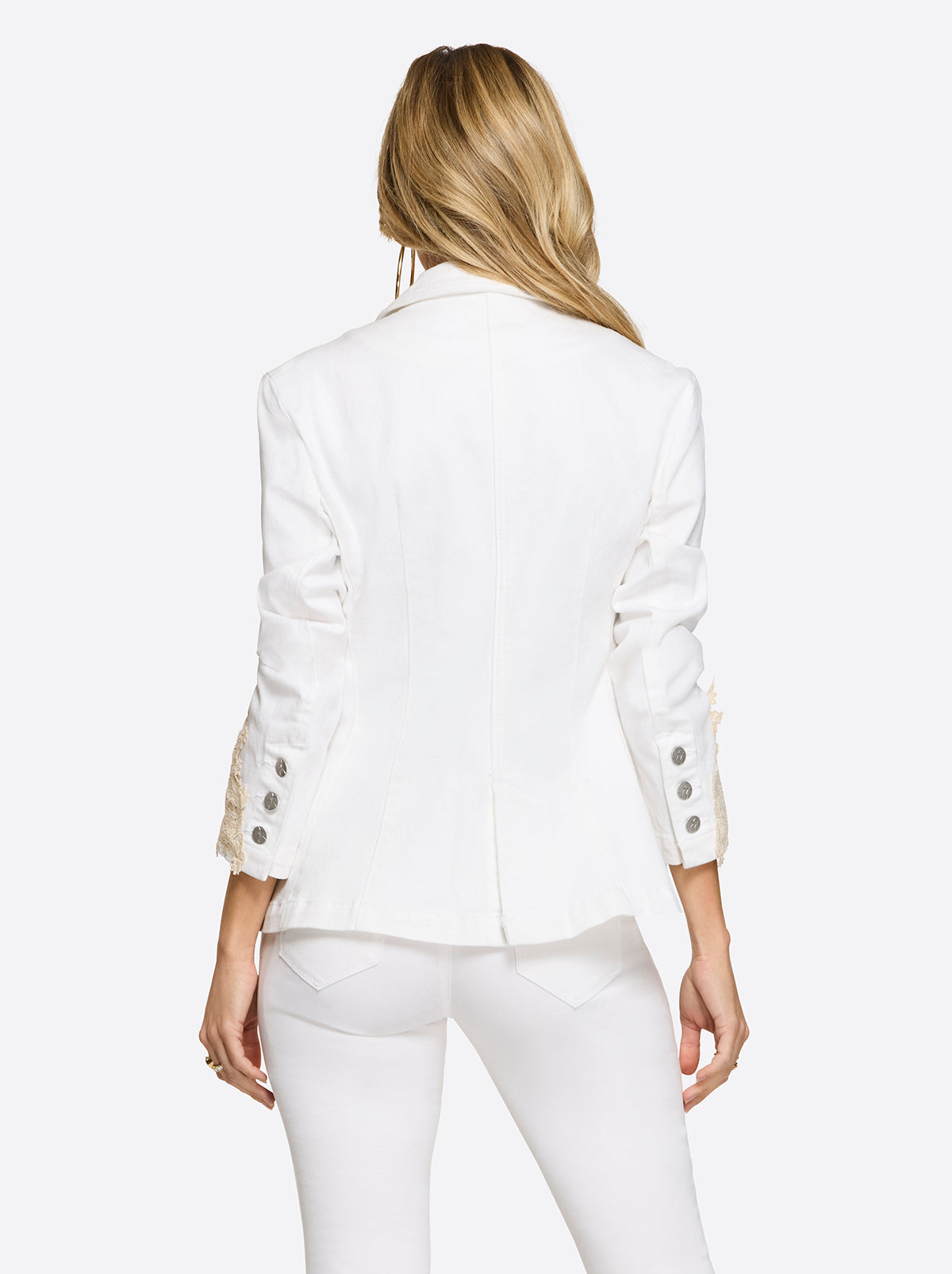 Jessica Simpson Women Fitted Blazer in White