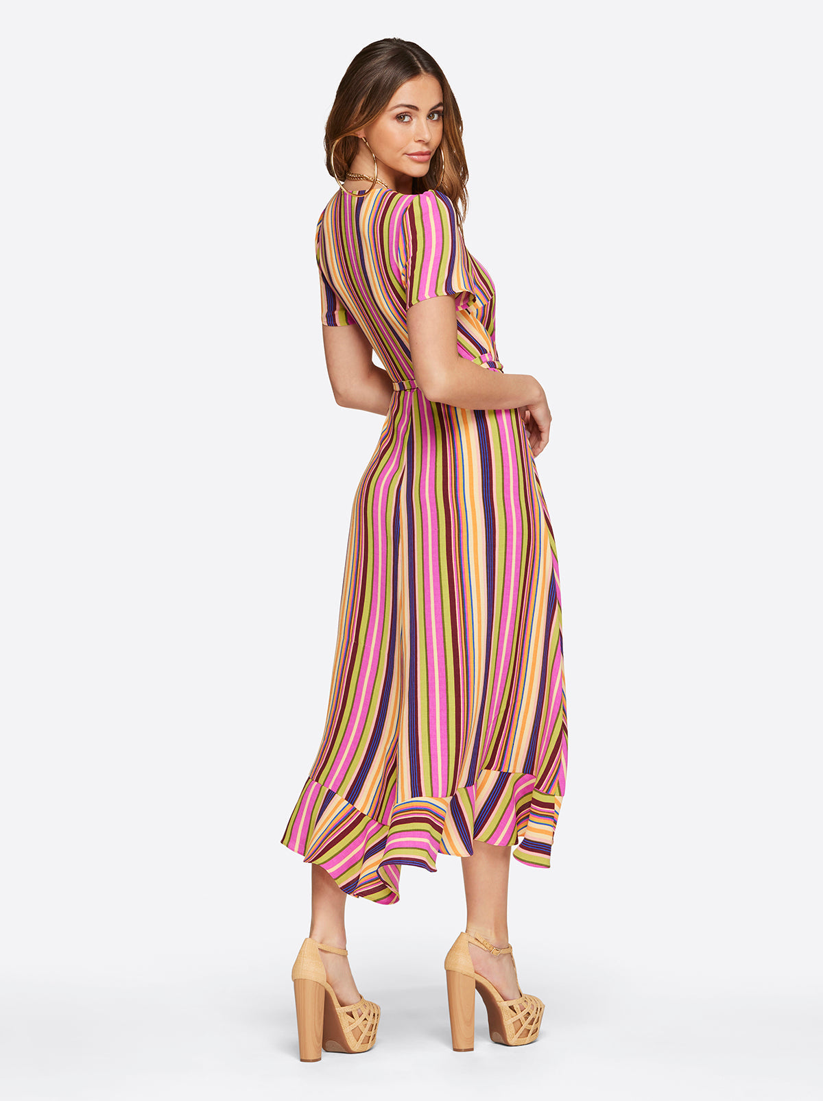 Jessica Simpson Women Varsha Wrap Dress in Rose Violet