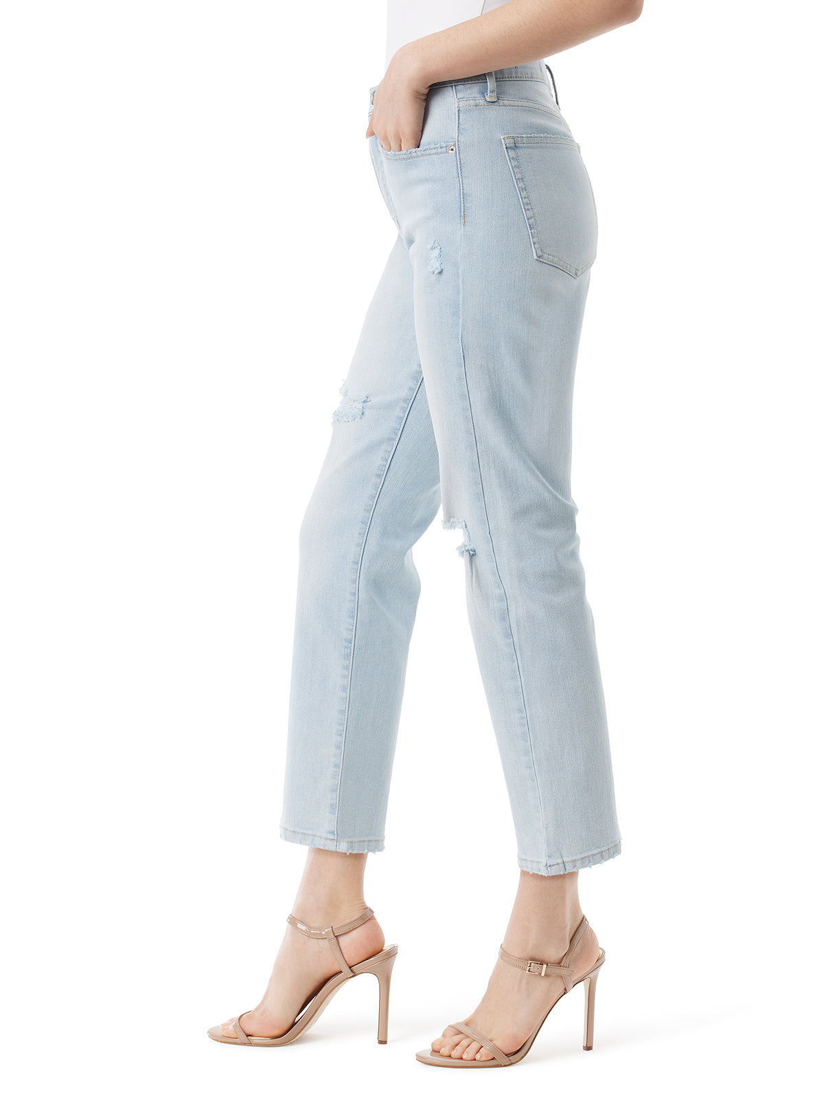 Jessica Simpson Women Harmony Straight High Rise Jean in Rejoice