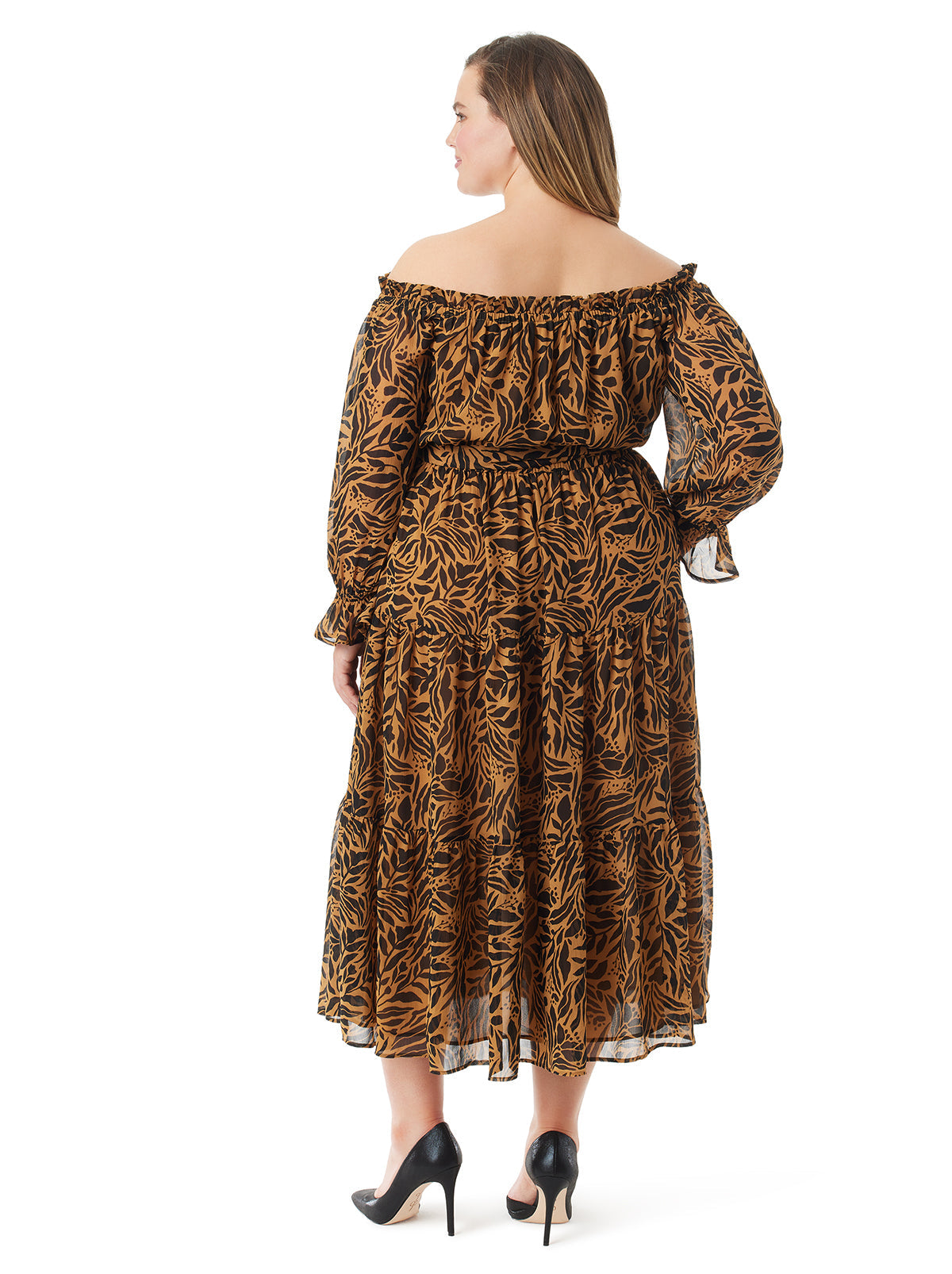Jessica Simpson Women Gateel Dress in Zebra Floral