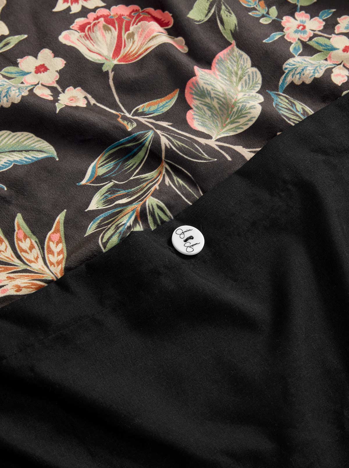 Jessica Simpson Home Botanical Embossed Print Duvet Cover Set