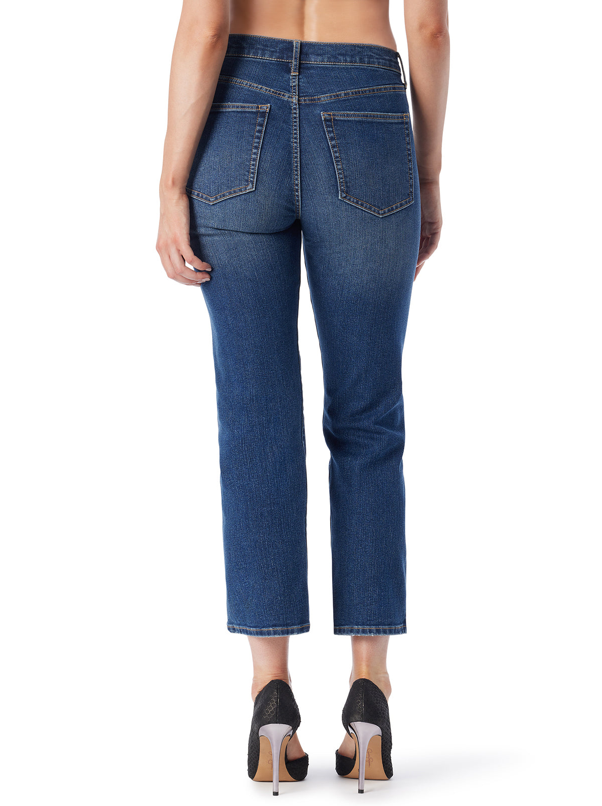 Jessica Simpson Women Harmony Straight High Rise Jean in Particles