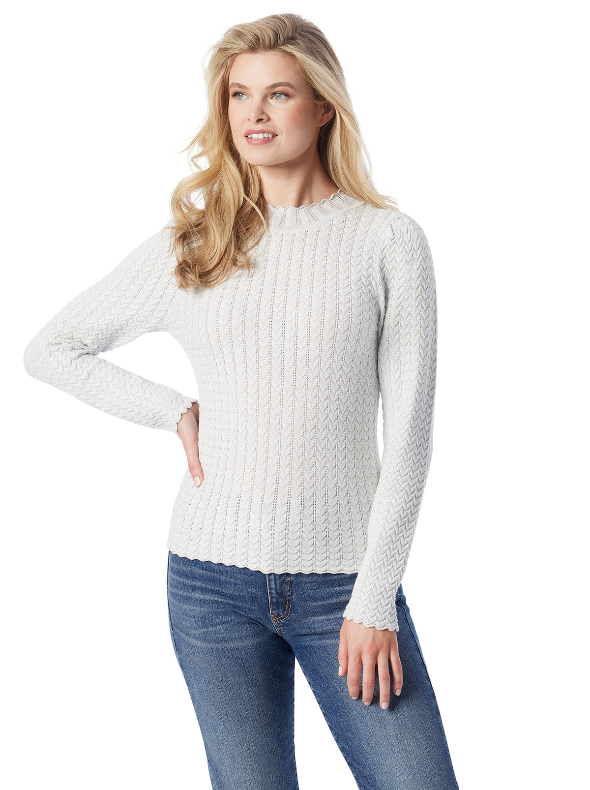 Jessica Simpson Women Camilla Sweater in Gardenia