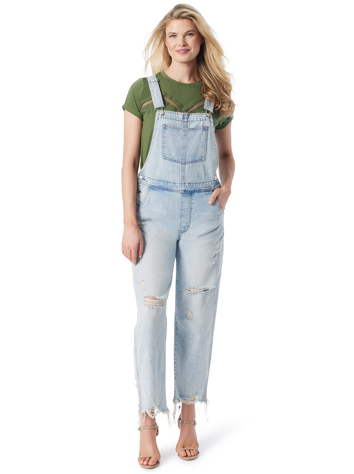 Jessica Simpson Women Baggy Overalls in Folklore