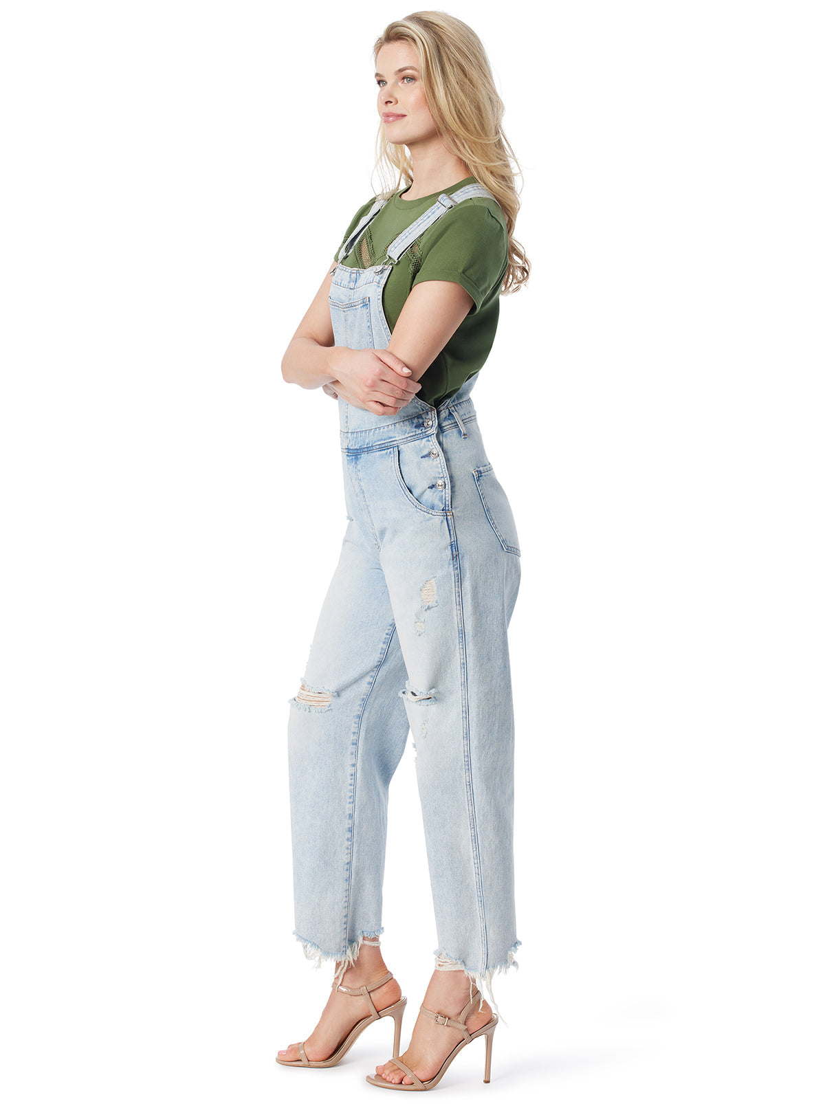 Jessica Simpson Women Baggy Overalls in Folklore