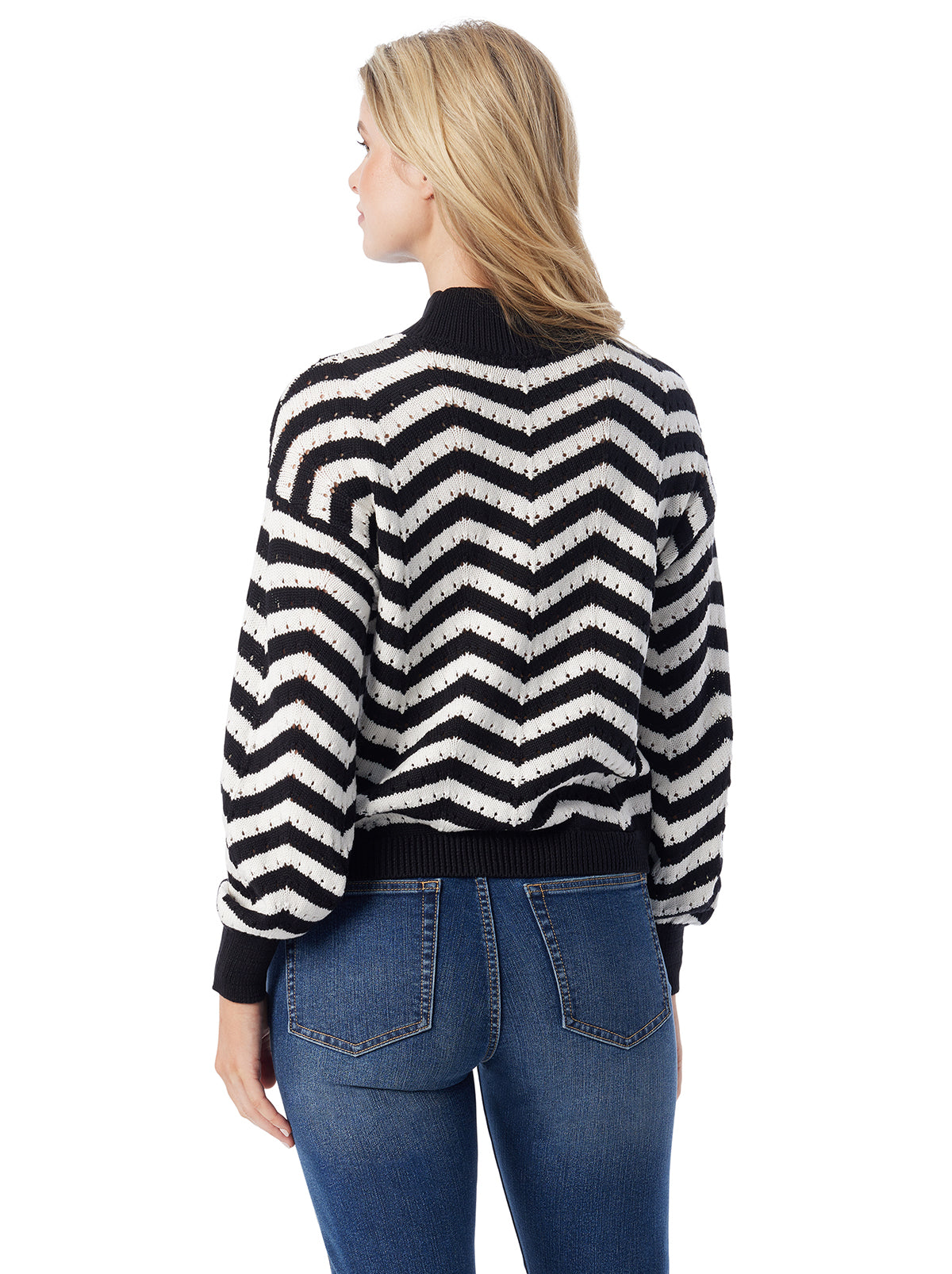 Jessica Simpson Women Farai Sweater in Anthracite Combo