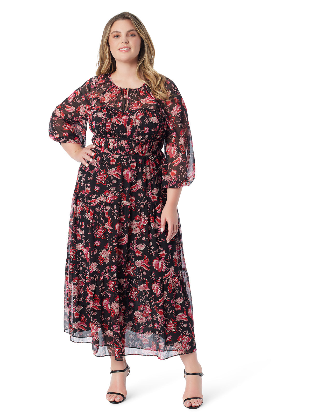 Jessica Simpson Women Adeline Maxi Dress in Willow Beauties