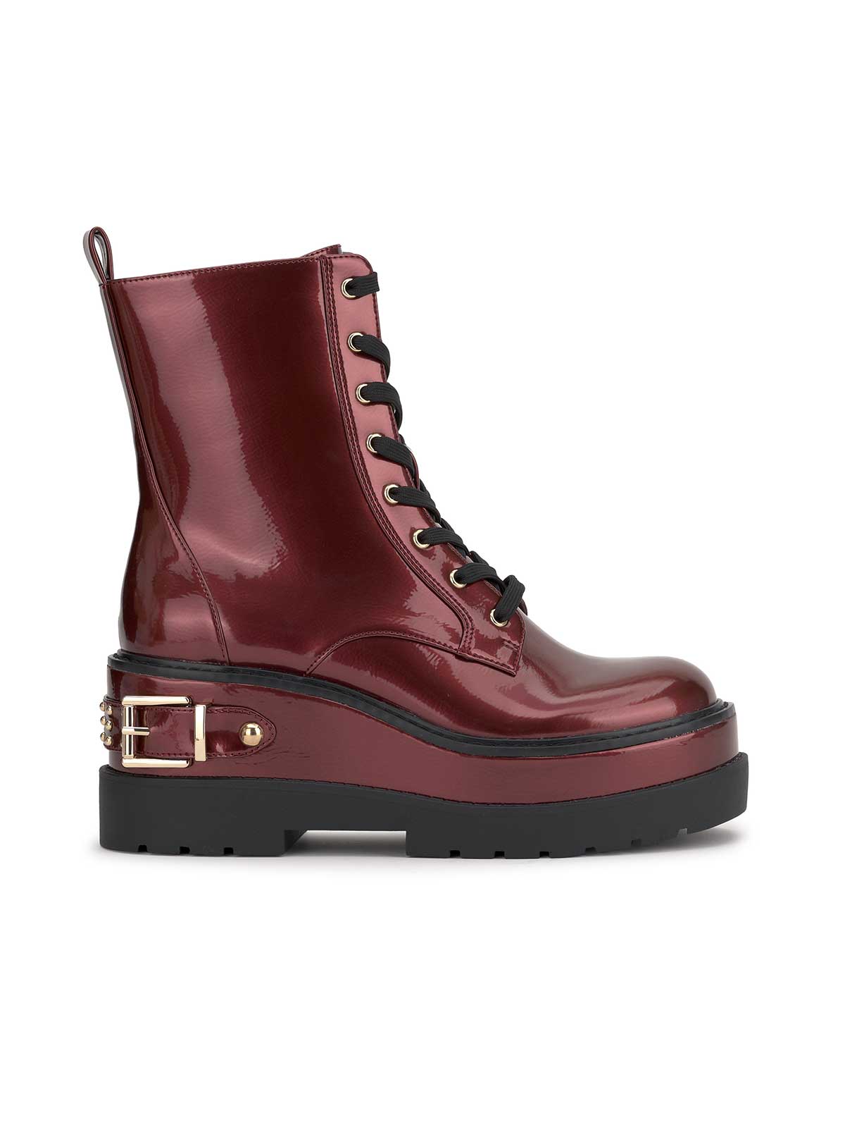 Jessica Simpson Women Imelda Combat Boot in Oxblood