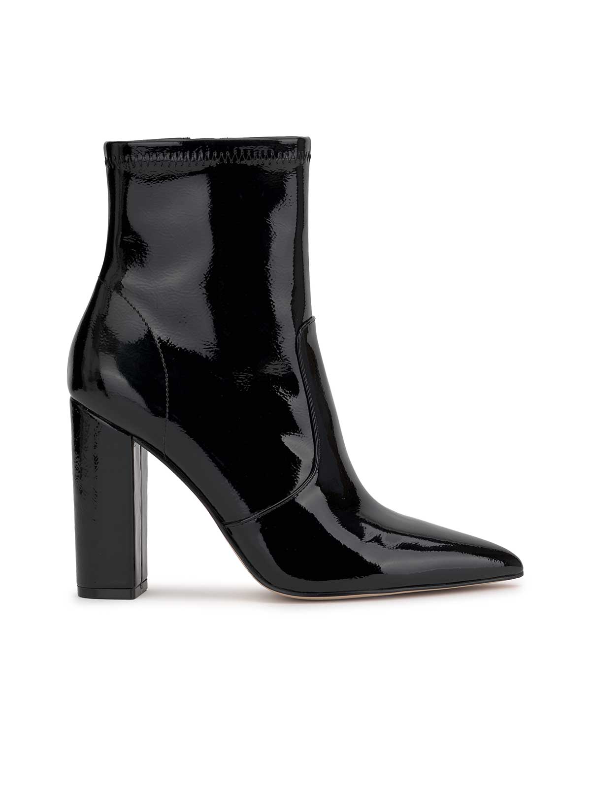 Jessica Simpson Women Narelle Pointed Toe Bootie in Black Patent
