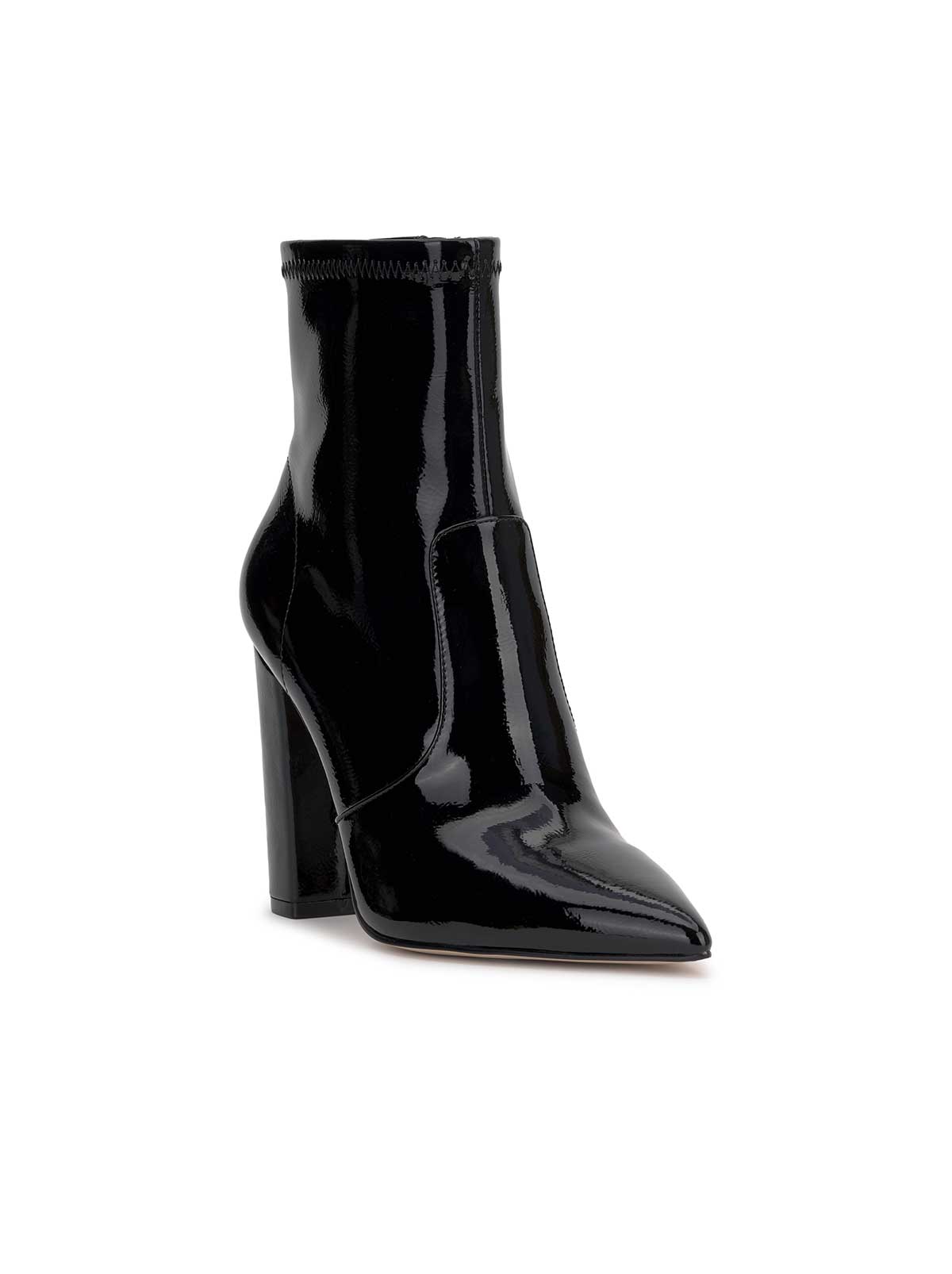Jessica Simpson Women Narelle Pointed Toe Bootie in Black Patent