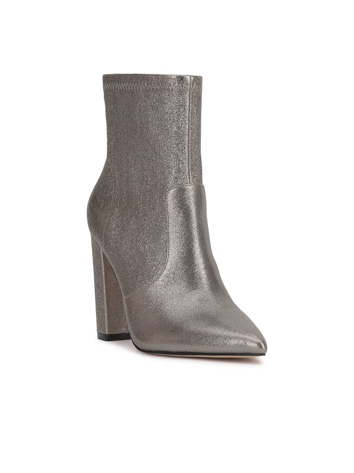 Jessica Simpson Women Narelle Pointed Toe Bootie in Pewter