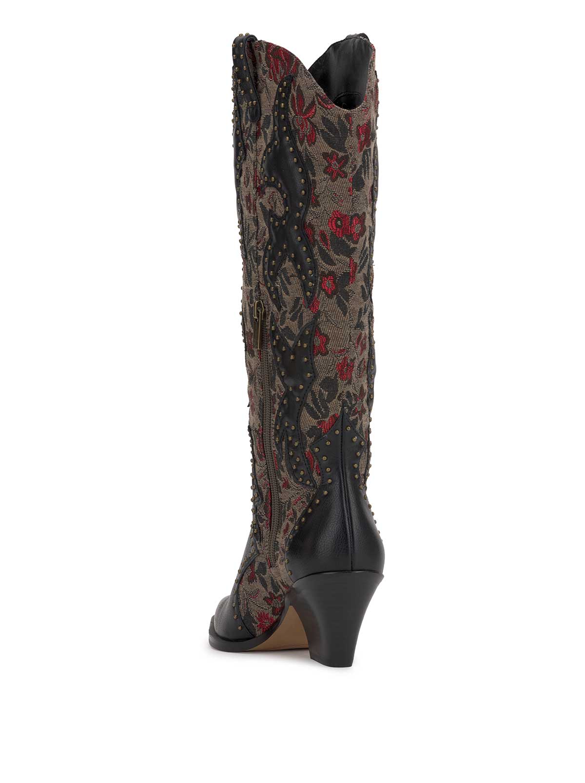 Jessica Simpson Women Zaikes Western Boot in Rosette Tapestry