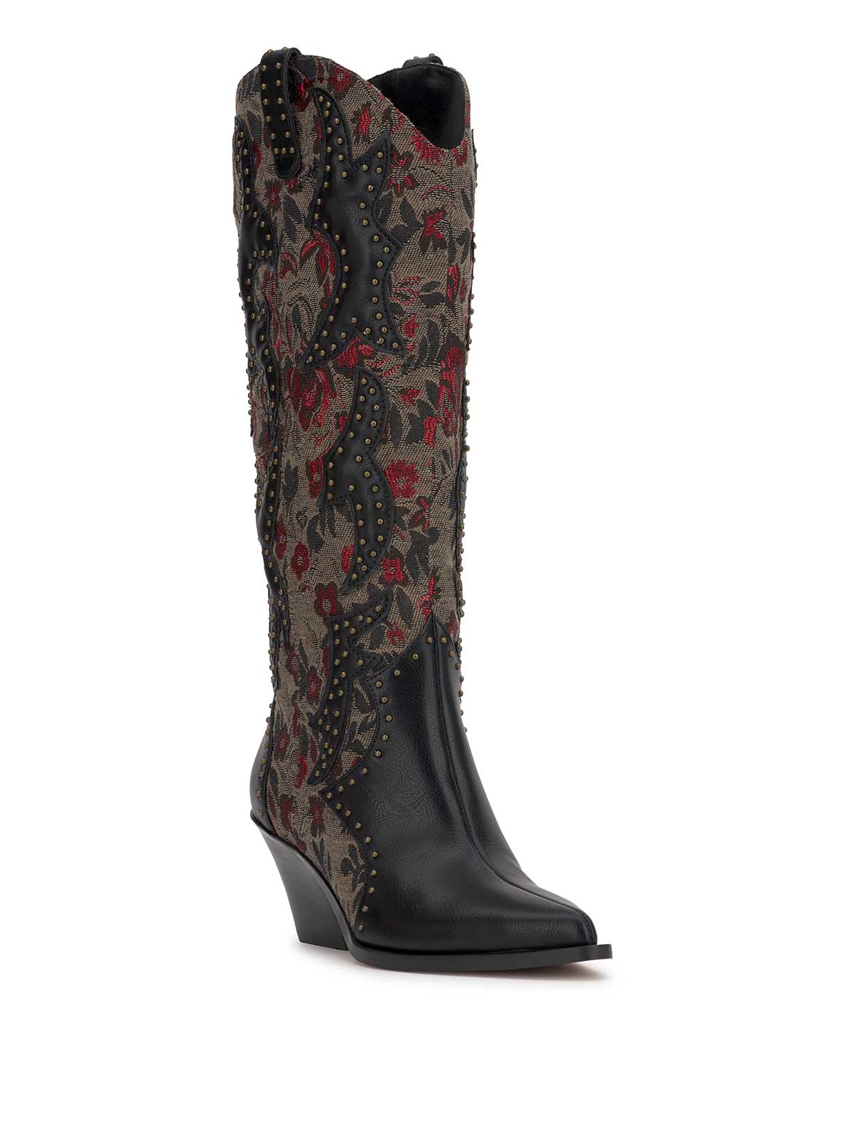 Jessica Simpson Women Zaikes Western Boot in Rosette Tapestry